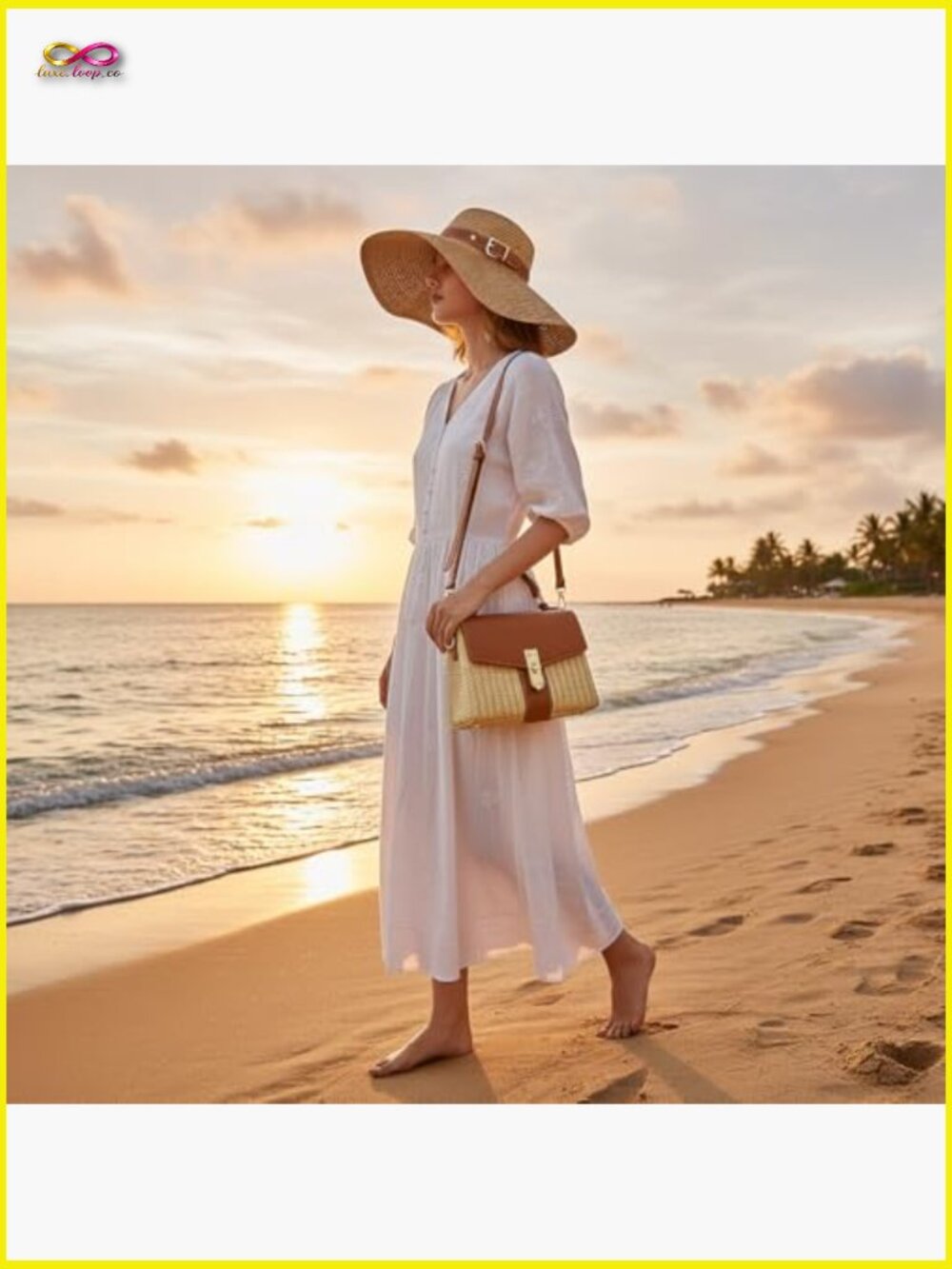 Straw Woven Satchel Handbag Summer Beach Crossbody Shoulder Bag Y2K Box Bag - Picture 6 of 7